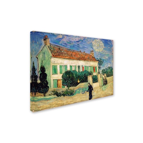 Vincent Van Gogh 'White House At Night' Canvas Art,35x47